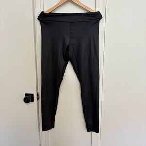 art class Black shiny Kids Leggings